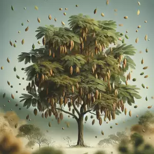 Listnatý Strom S Lusky